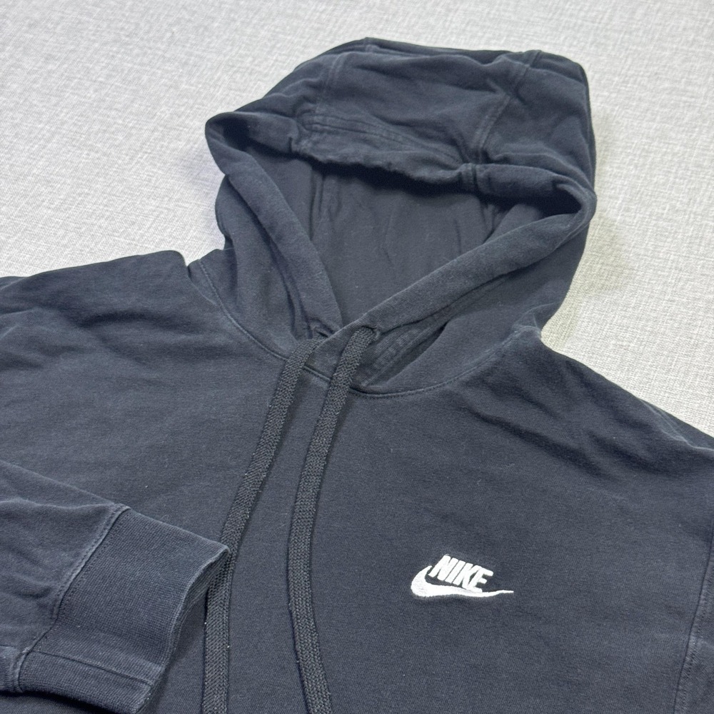 Nike Lightweight Hoodie Mens Medium Black‎ Pullover Tagless Fleece